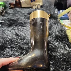 VINTAGE Avon Leather Cologne  Boot Cowboy Empty Glass  Bottle .